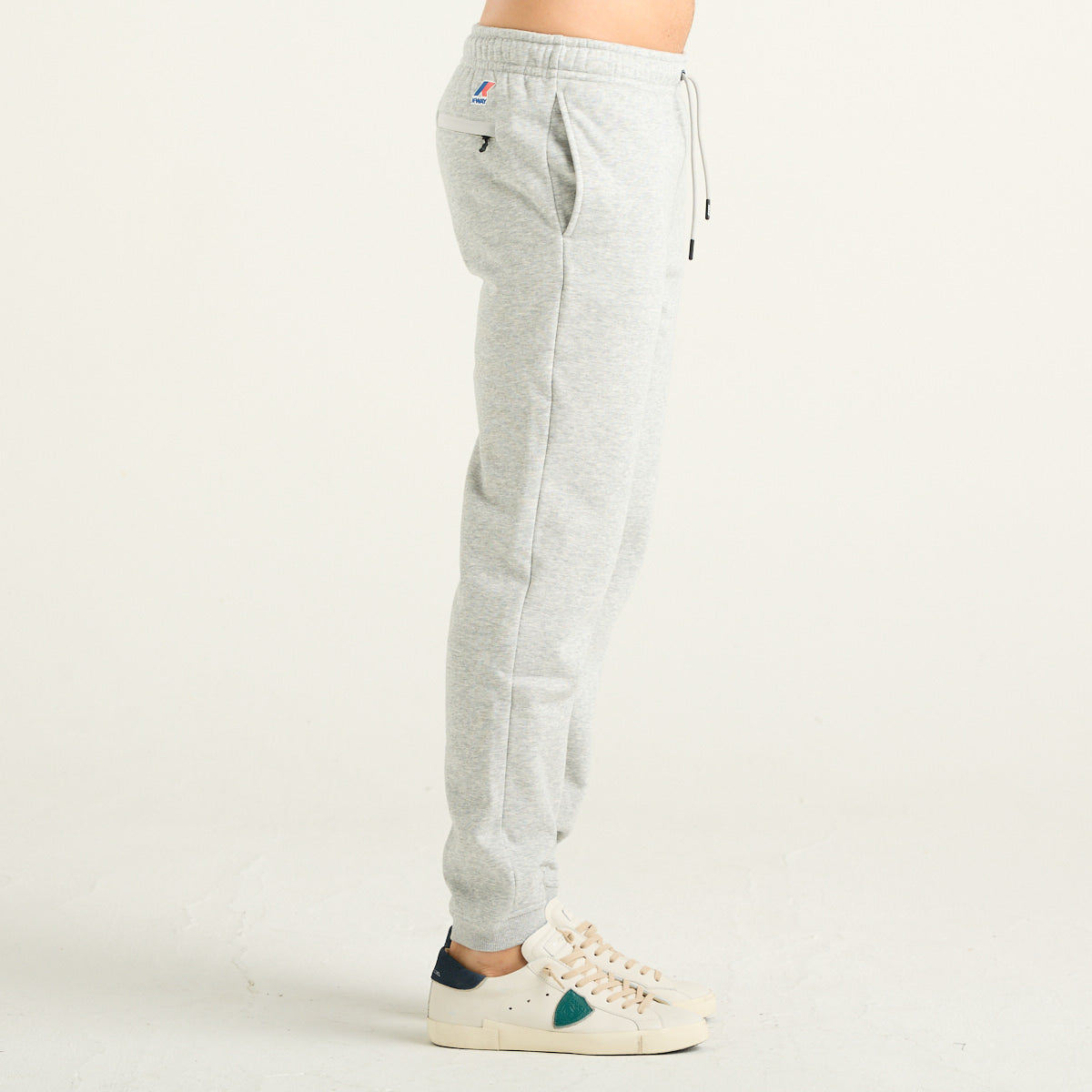 K-Way Philbert Brushed Pantalone Jogger Uomo Grigio Mélange