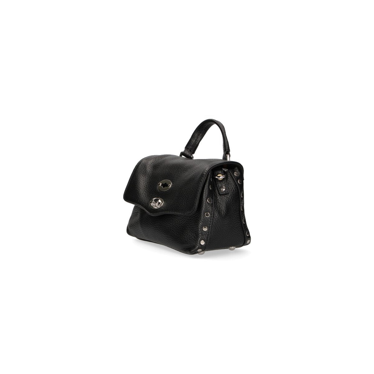 Zanellato Postina daily pelle martellata nera baby