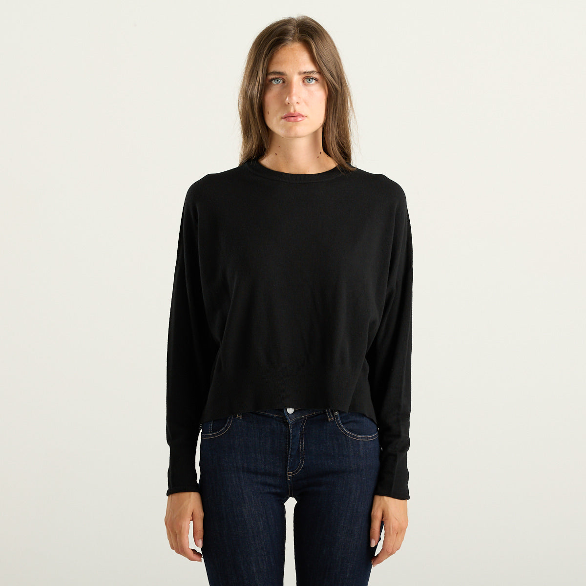 Souvenir maglia girocollo oversize nera