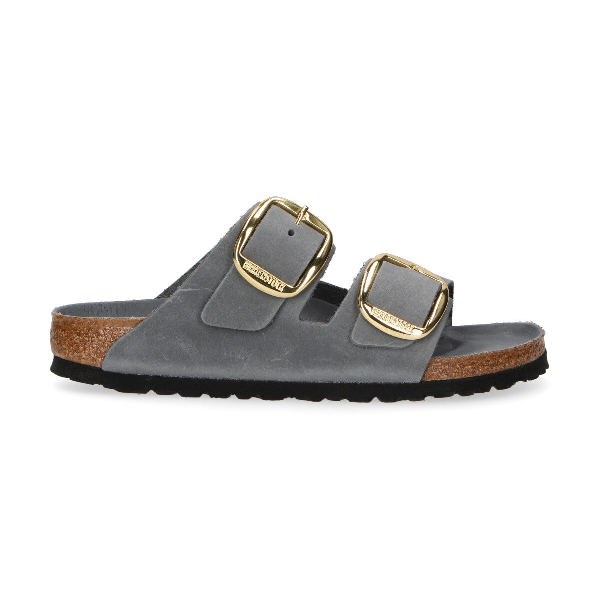Birkenstock ciabatta Arizona Big Buckle grigia