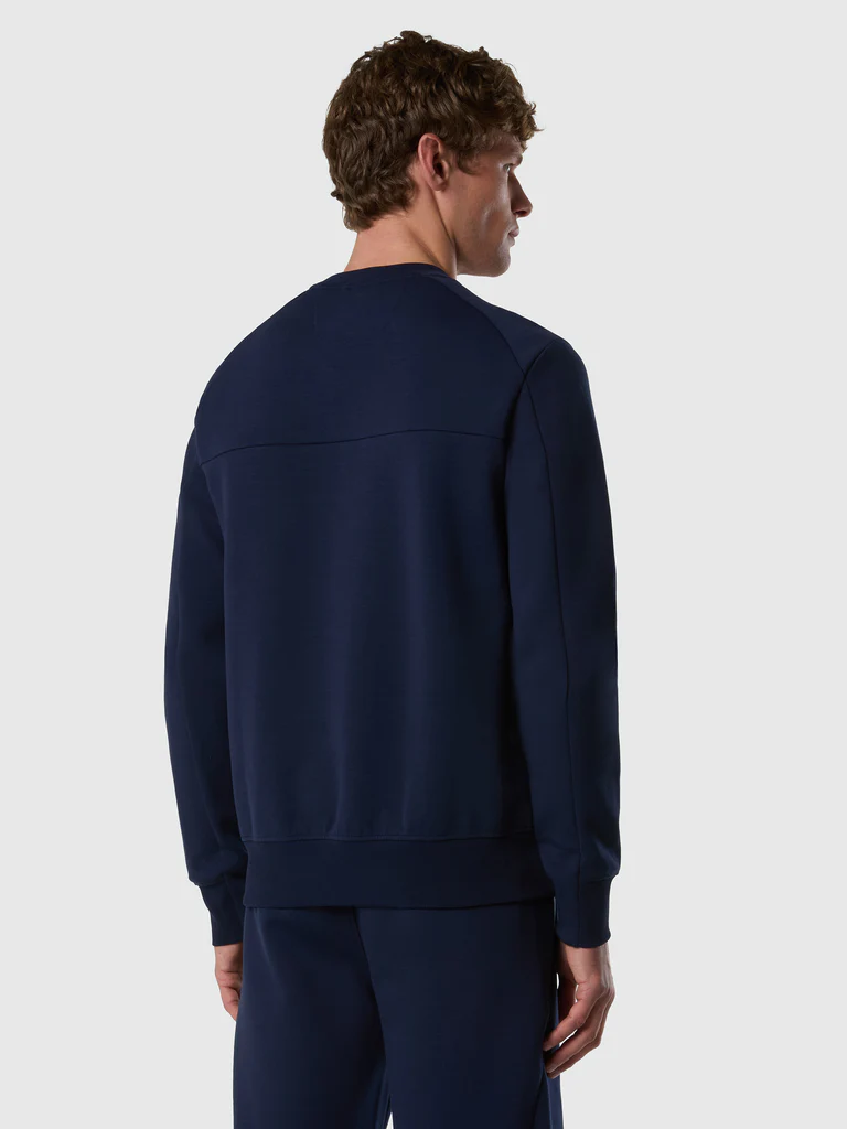 North Sails felpa girocollo in scuba blu