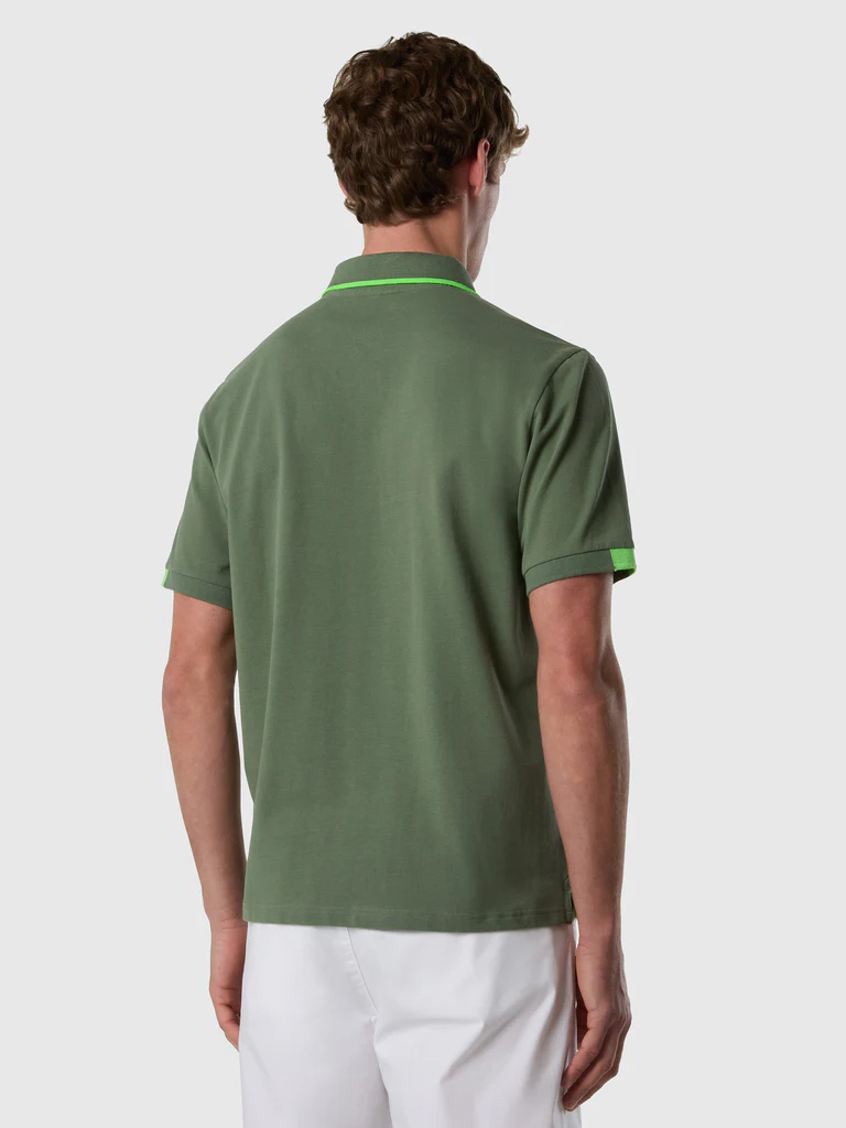 North Sails polo con dettagli fluo verde