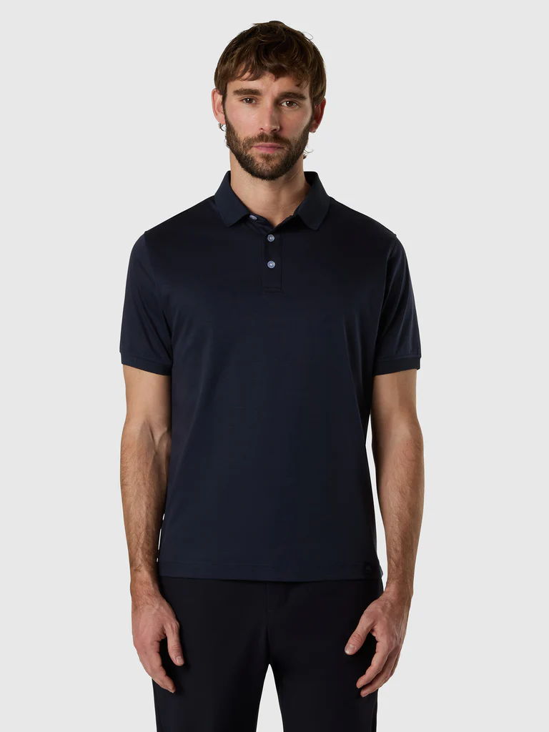 North Sails polo in jersey di modal blu