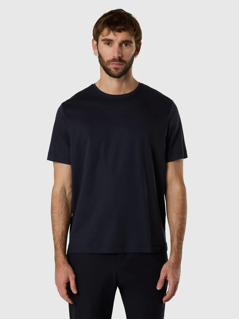 North Sails T-shirt in jersey di modal blu
