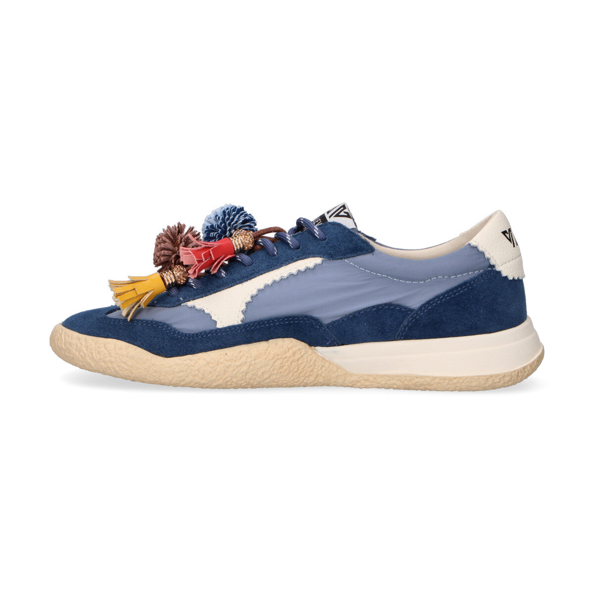 Emanuelle Vee sneakers con nappe in camoscio e nylon blu