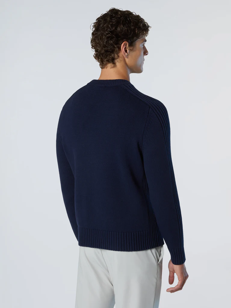 North Sails Maglione misto cotone organico blu