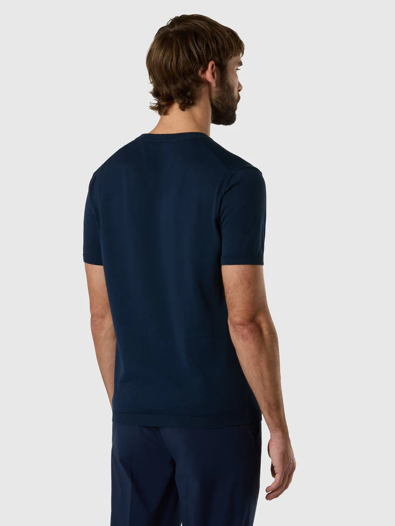 North Sails t-shirt girocollo jersey cotone blu