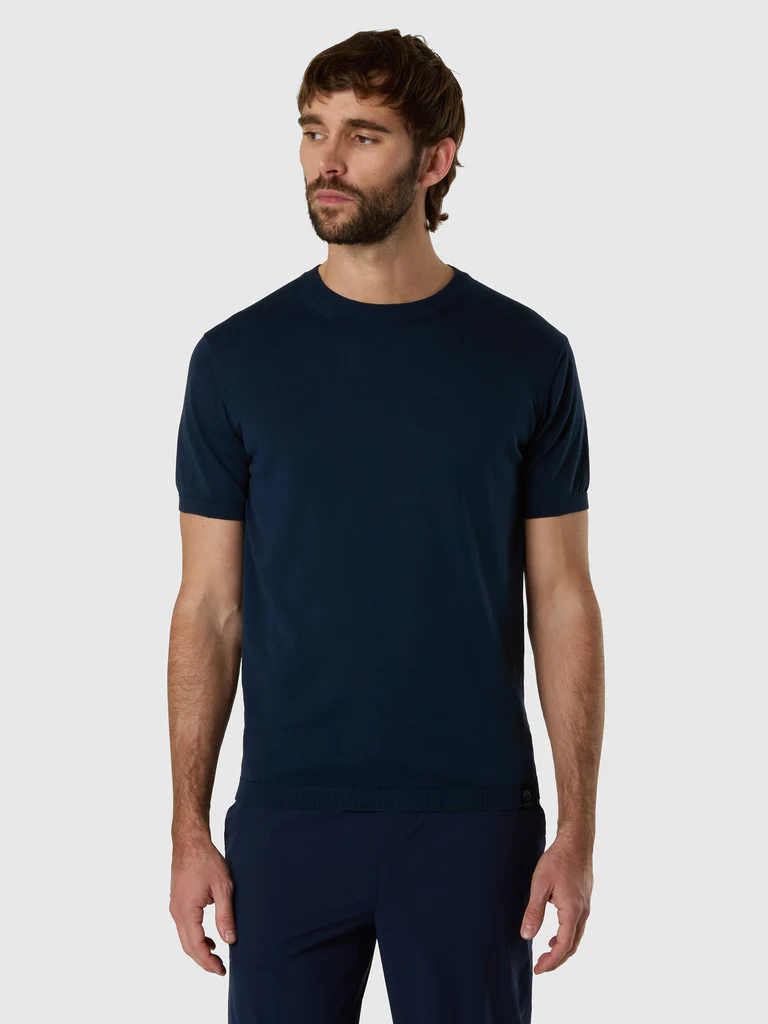 North Sails t-shirt girocollo jersey cotone blu