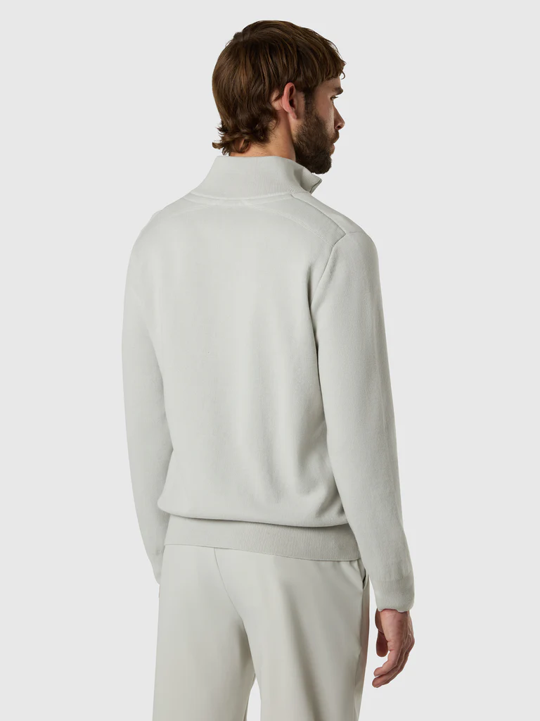 North Sails cardigan con zip grigio