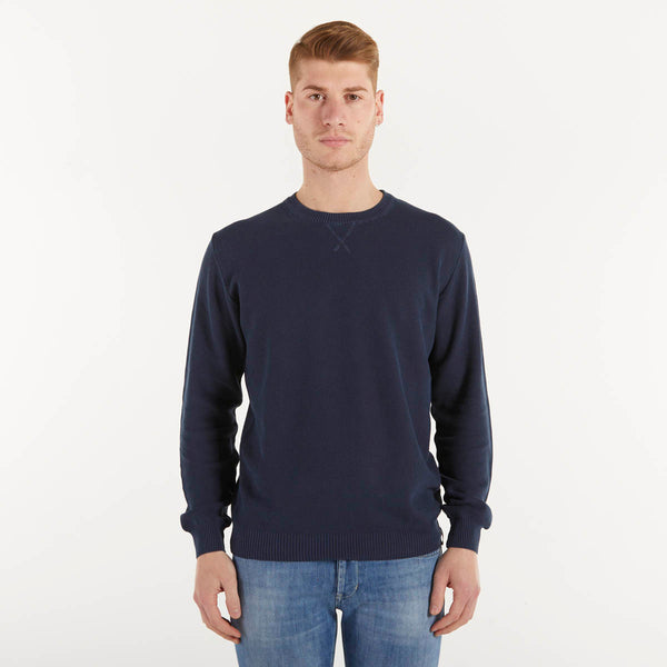 North Sails maglione in cotone organico blu