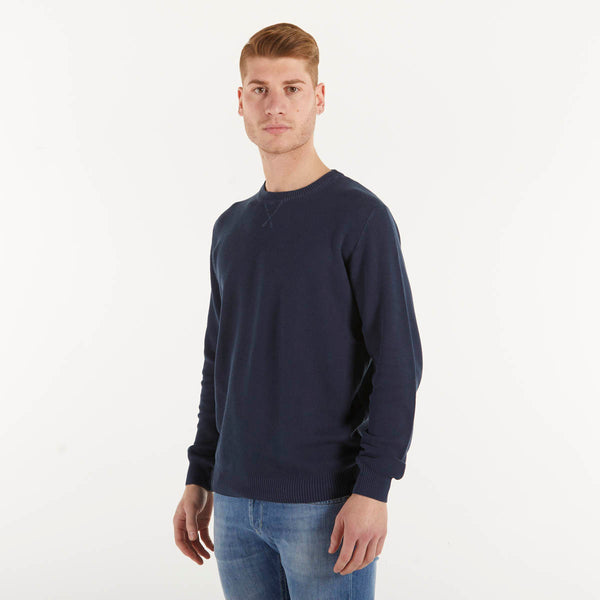 North Sails maglione in cotone organico blu