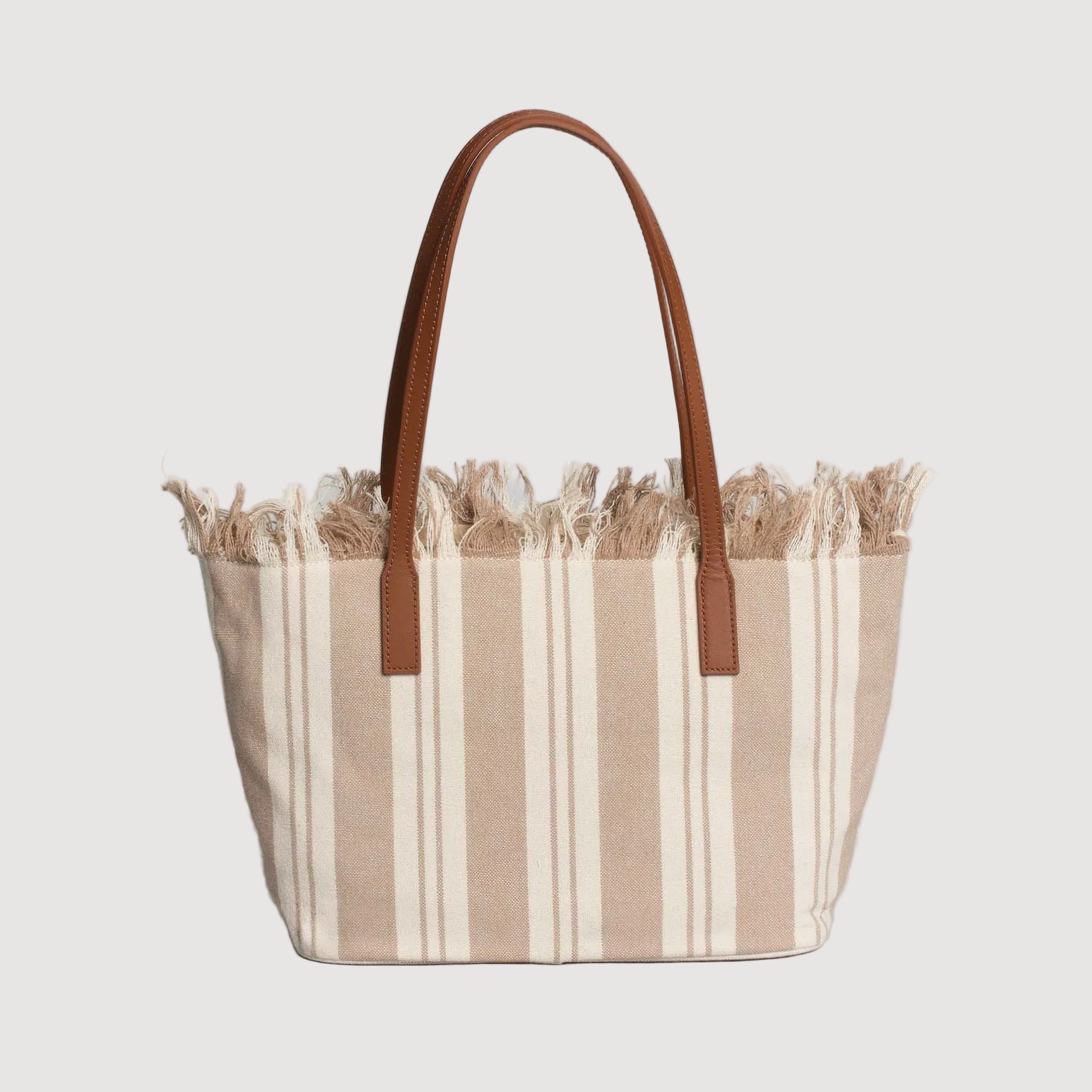 MC2 Saint Barth City media righe beige frange