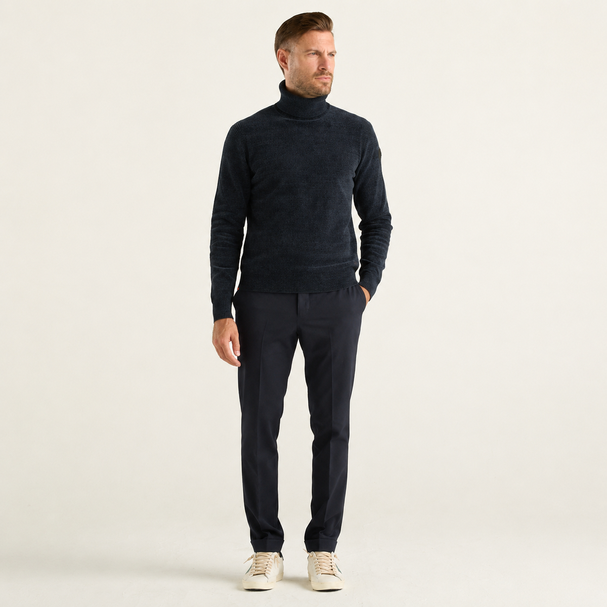 PT01 Travel Pantalone Super Slim Uomo Blu Navy
