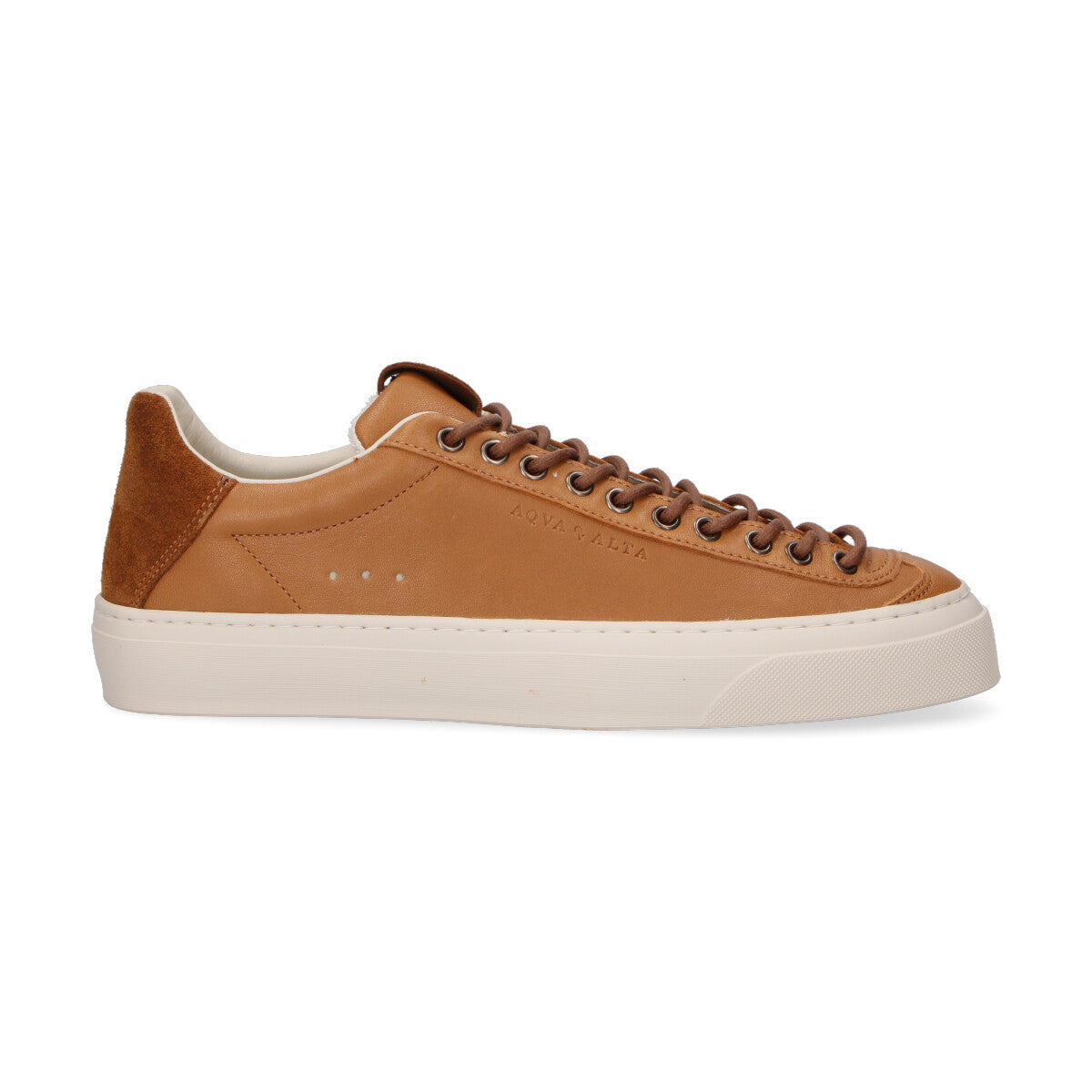 Aqva Alta sneaker Doge in pelle cuoio