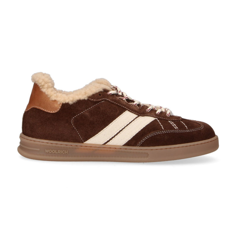Woolrich sneaker in camoscio testa di moro