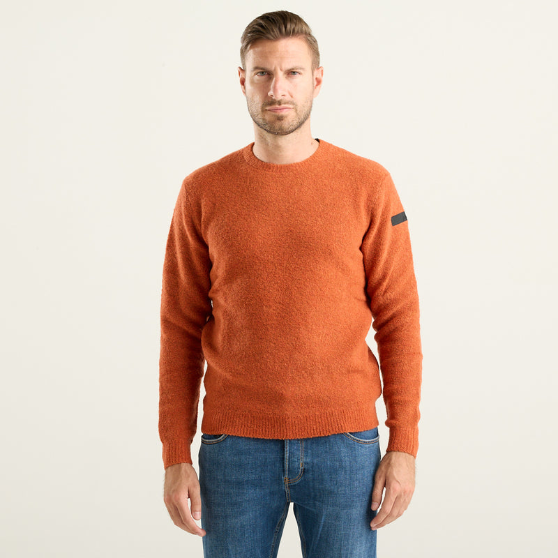 RRD Bouclé Round Knit Maglione Uomo Arancione