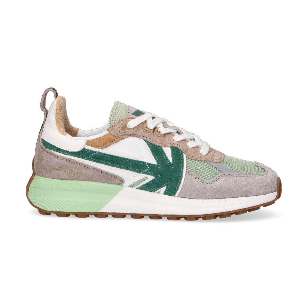 Kaotiko sneaker Vancouver in nylon verde beige