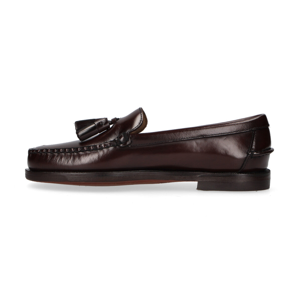 Sebago mocassino con nappine pelle bordeaux