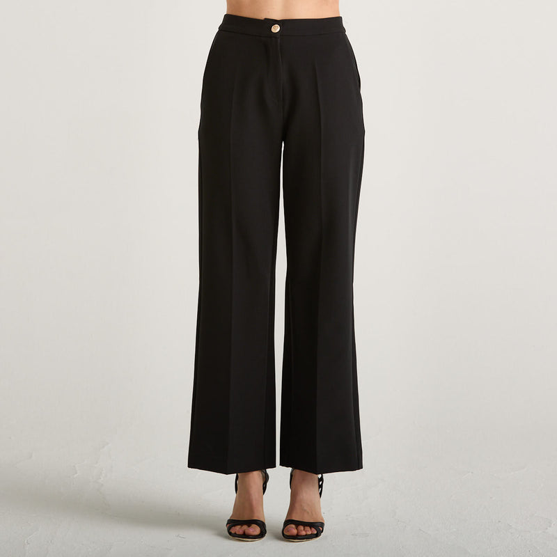 Relish pantalone a palazzo in tessuto nero