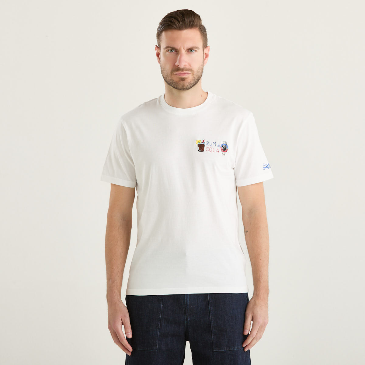 Mc2 Saint Barth t-shirt rum cola watch bianca