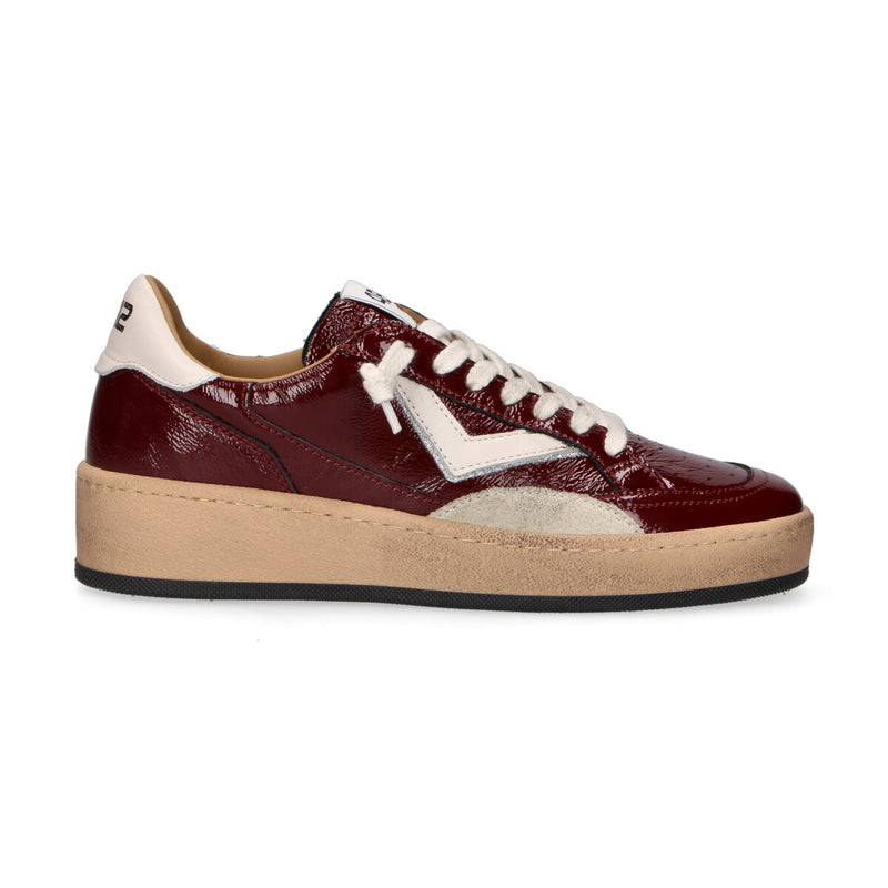 4B12 sneaker donna playnewsky vernice bordeaux