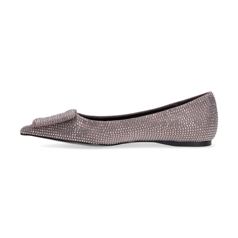 Bibi Lou mocassino strass grigio