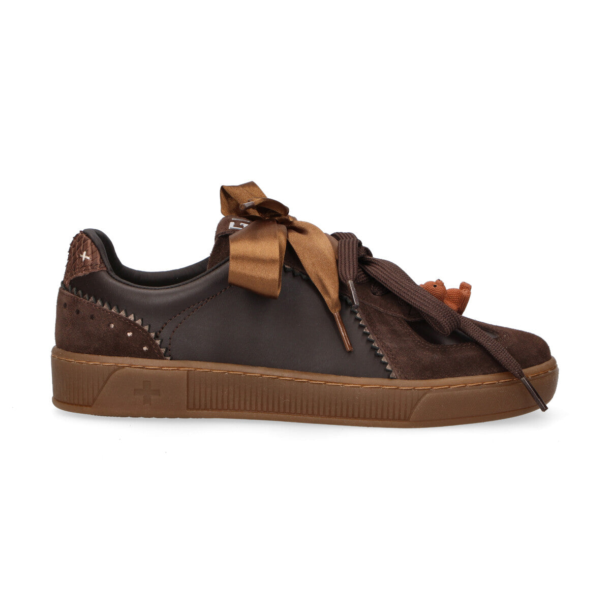 Gio+ sneaker Blue in pelle testa di moro