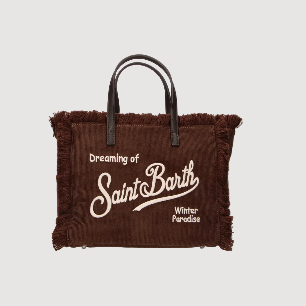 Mc2 Saint Barth borsa Colette Corduroy marrone