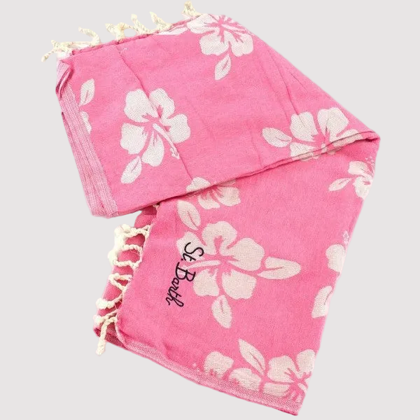 Mc2 Saint Barth telo mare foutas simple hibiscus rosa