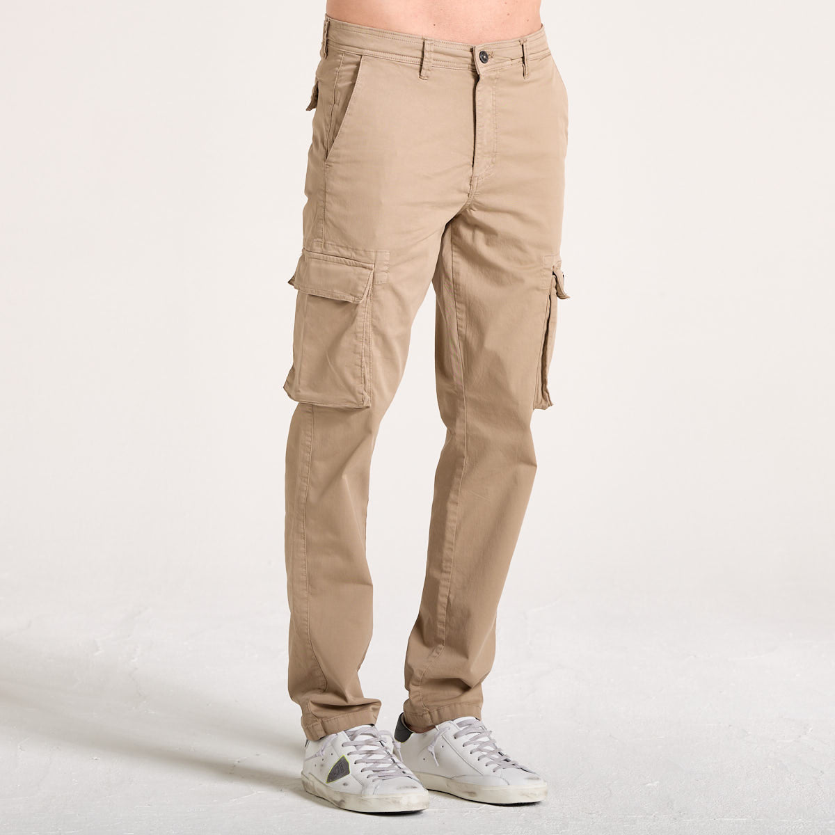 Lyle & Scott pantalone cargo in tessuto beige