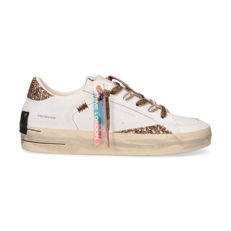 Crime London sneaker Sk8 Deluxe Almond Drizzle