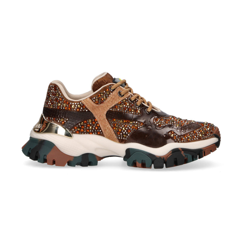 Joia Paris sneaker Jewel in tessuto marrone