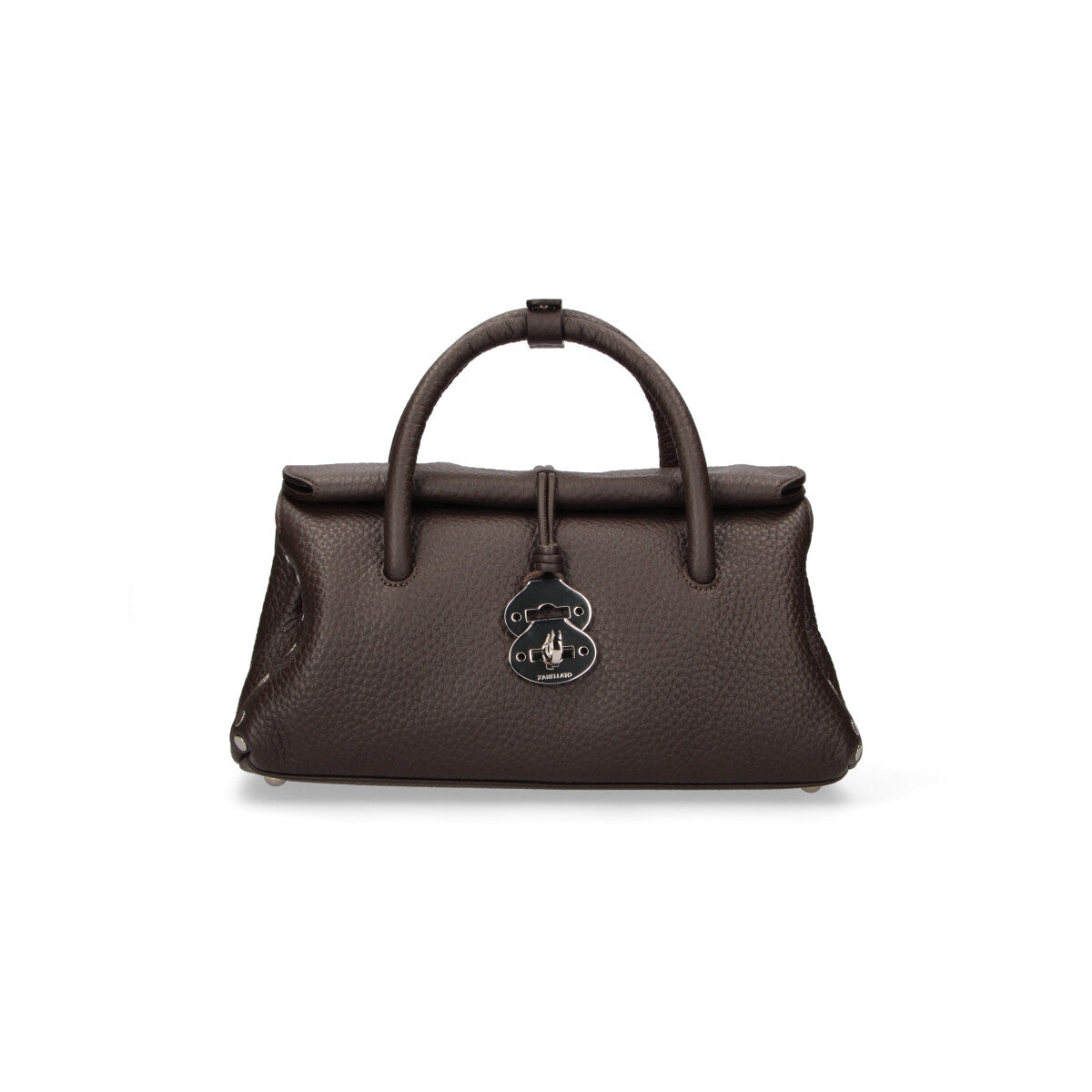 Zanellato borsa Dotta Centauro small in pelle brown castel del monte