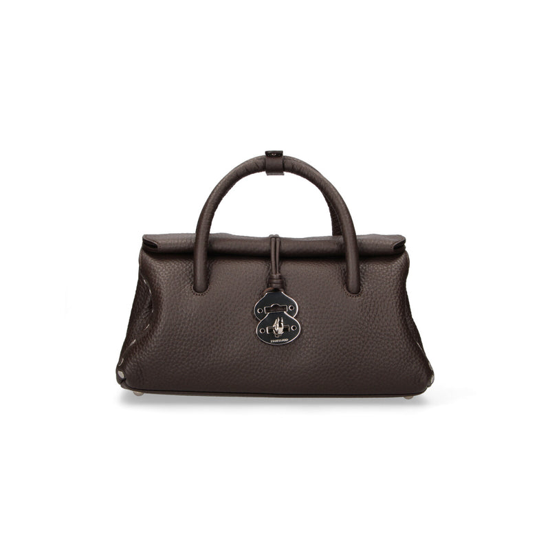 Zanellato borsa Dotta Centauro small in pelle brown castel del monte