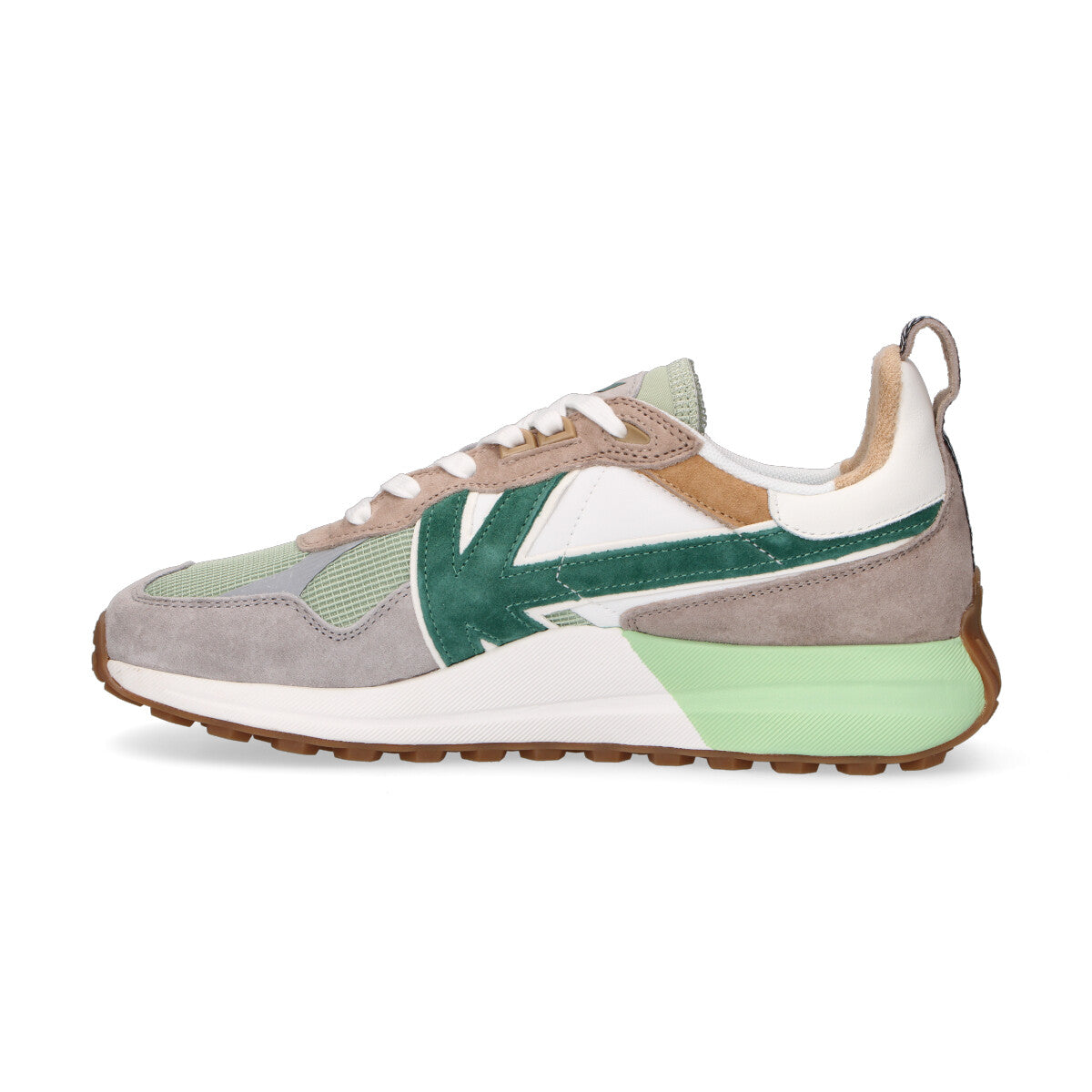 Kaotiko sneaker Vancouver in nylon verde beige