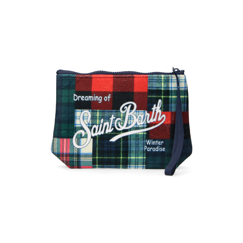 Mc2 Saint Barth pochette Aline Tartan Patchwork