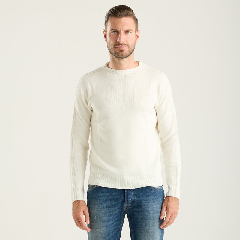 Dondup maglione girocollo panna
