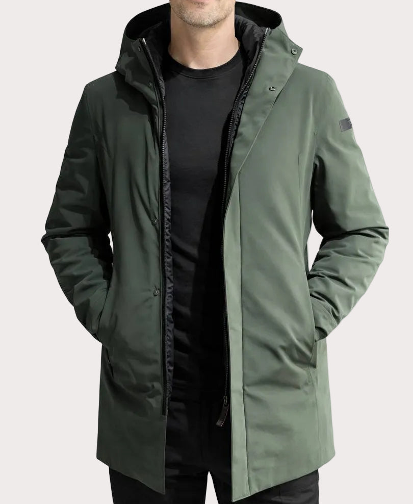 Rrd parka Montecristo in tessuto tecnico verde