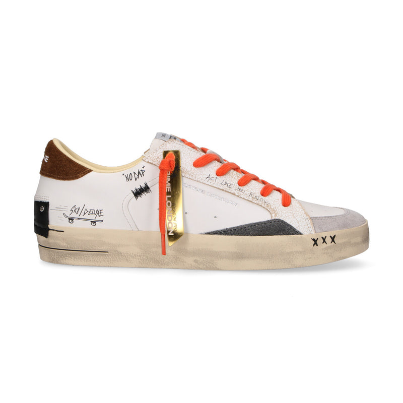 Crime London sneaker Deluxe SK8 orange flame
