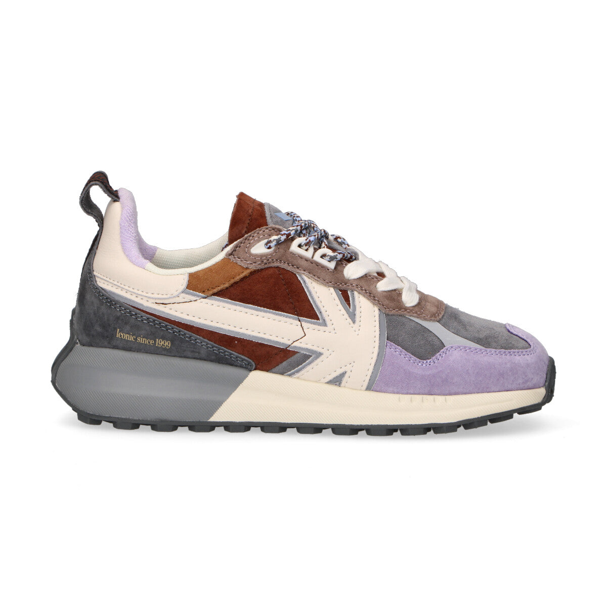 Kaotiko sneaker Detroit Multi in camoscio viola