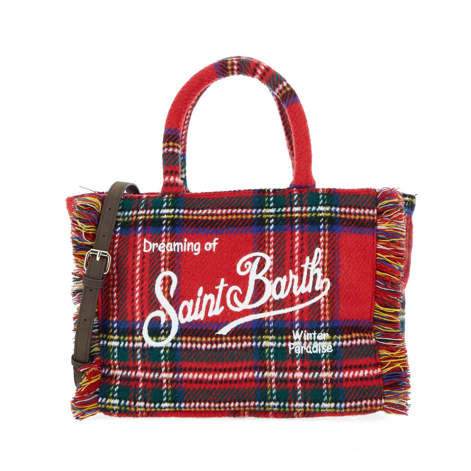 Mc2 Saint Barth Colette wool in tartan rossa
