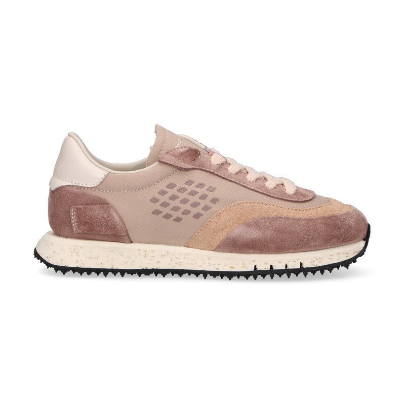 BePositive sneaker Starter in pelle beige
