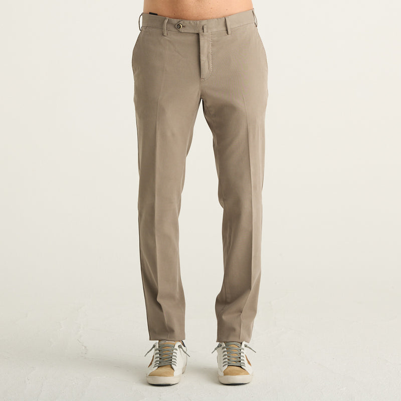 PT Torino Pantaloni Uomo Beige Tortora Slim Fit con Tasche America