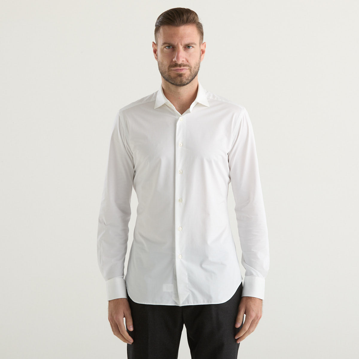 Xacus camicia Active Tailor tessuto bianca