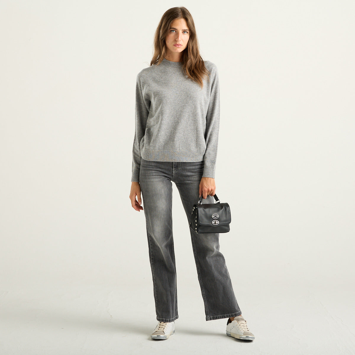 Mc2 Saint Barth maglione girocollo grigio melange
