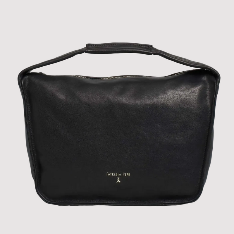 Patrizia Pepe borsa a spalla Contemporary Hobo grande in pelle nera