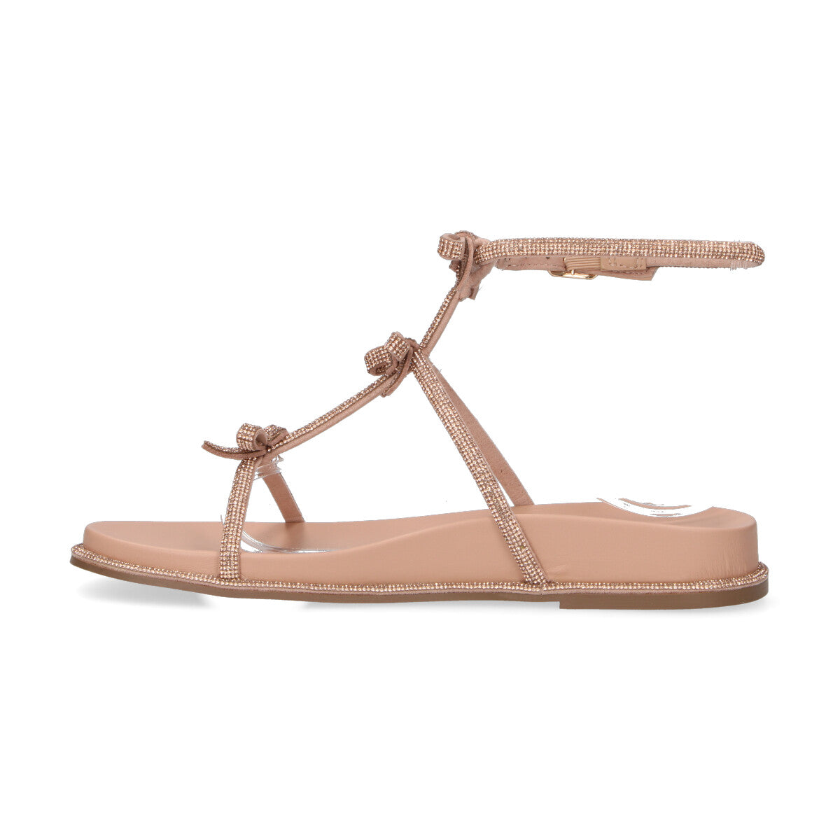 Bibi Lou sandalo in strass con fiocchi rosa