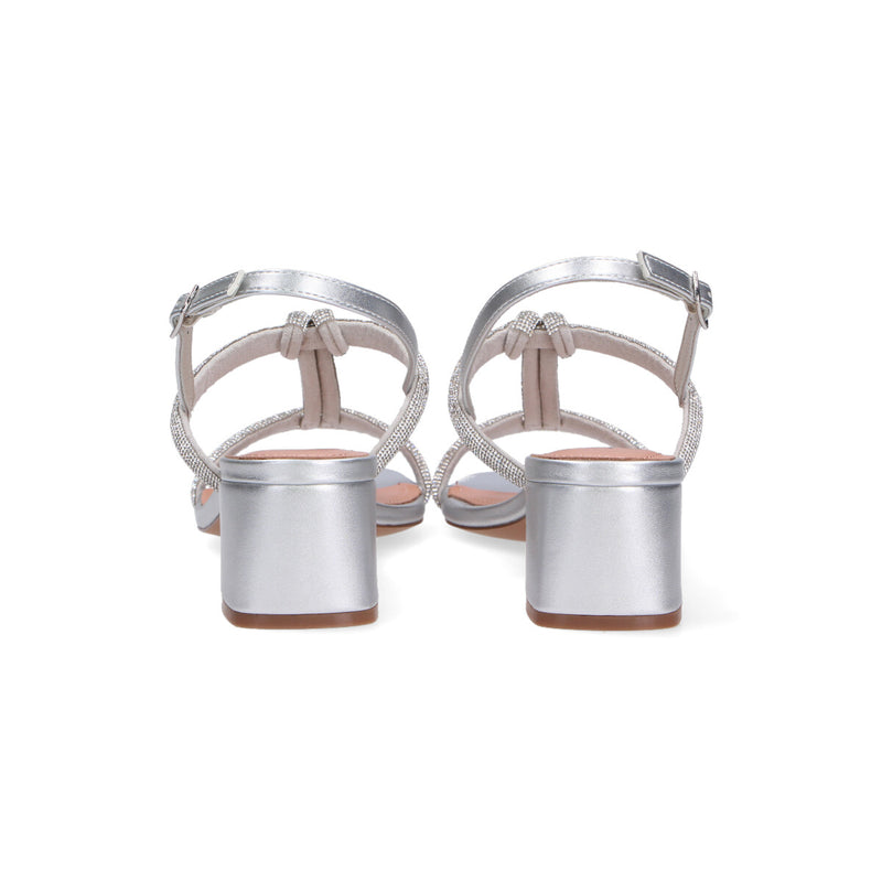 Bibi Lou sandali in strass argento