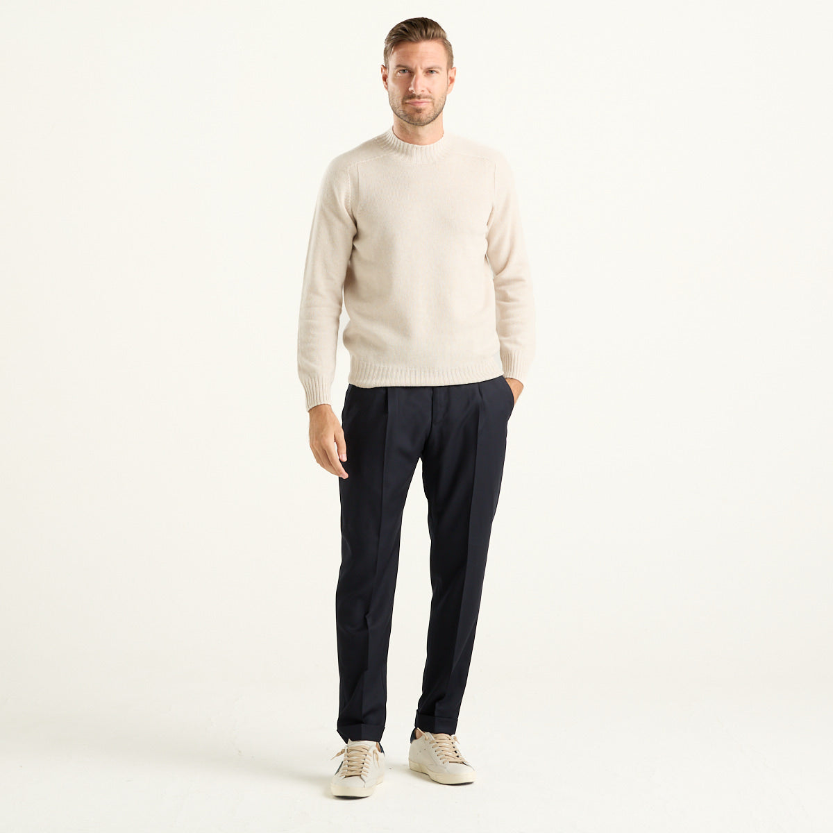 PT Torino Rebel Pantalone Uomo Blu Navy con Pinces