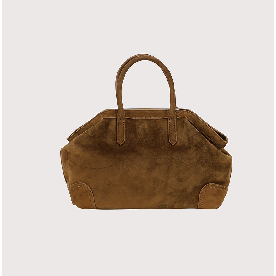 Ash borsa justin texas in camoscio cammello